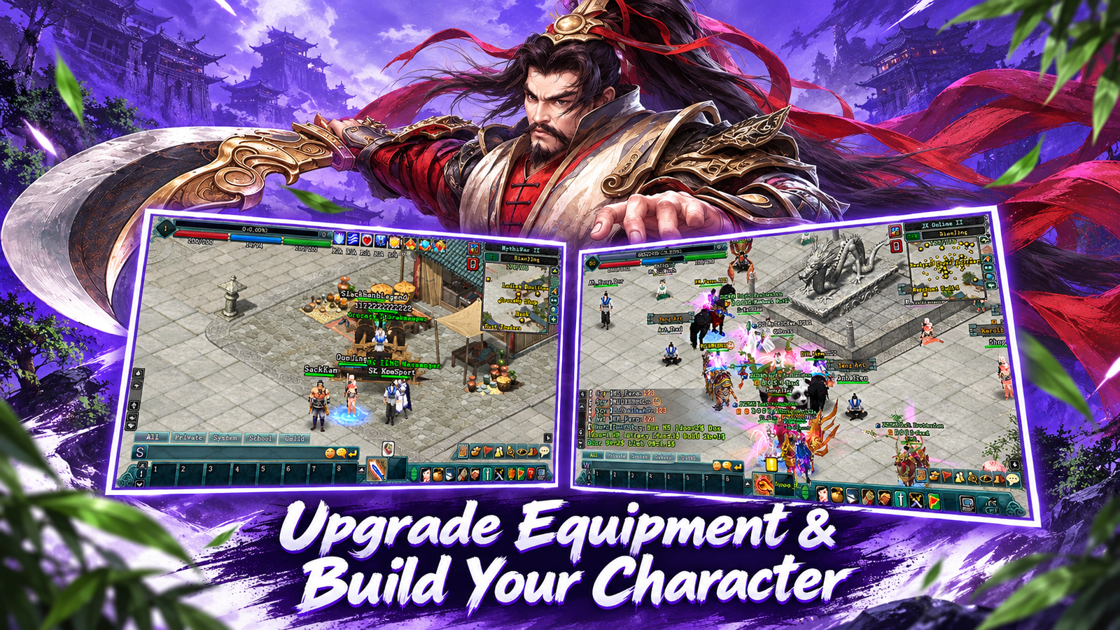 Upgrade Equipment & Build Your Character