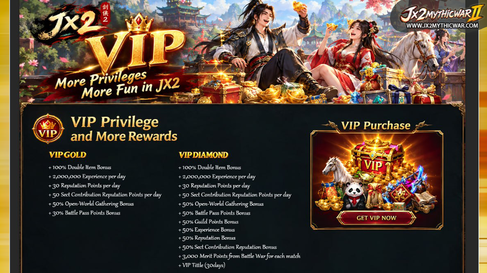 Gold & Premium VIP Bonus Rewards